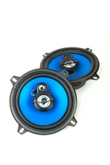 Blue speakers