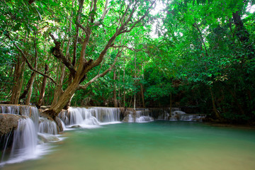 Deep forest Waterfall in Thailand