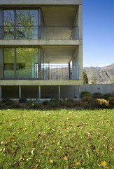 dettaglio di palazzina moderna. Esterno