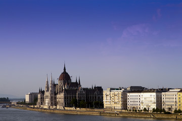 Budapest skyline, the Parliament.