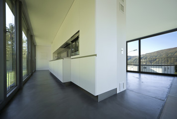 modern kitchen empty