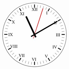 Horloge mural avec des chiffres romains