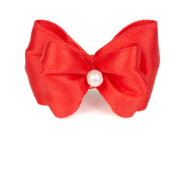 Red holiday bow