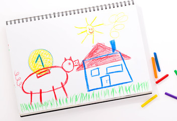 kinderbild sparschein haus
