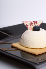 Fancy White Domed Cheesecake