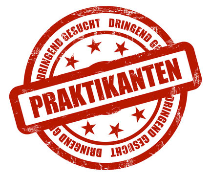 Sternen Stempel rot rrt PRAKTIKANTEN