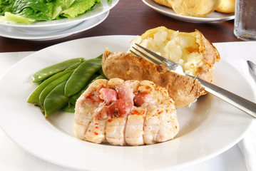 Gourmet chicken cordon bleu