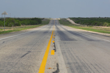 テキサスの1本道