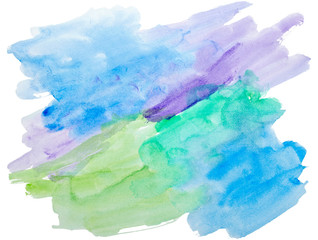 color strokes watercolor painting art