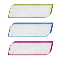 Header Banner  talk box 3D recycled paper craft © kanate