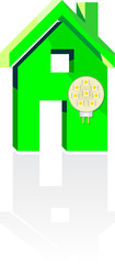 eco home with light led
