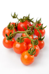 Cherry tomatoes isolated