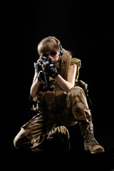 Sexy Military Girl
