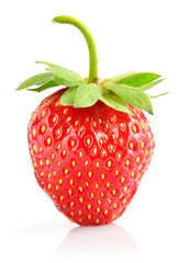 strawberry berry with green