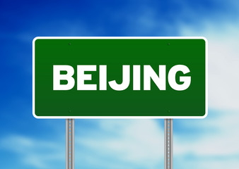 Beijing Road Sign