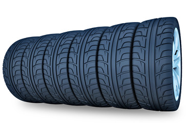 Obraz premium car wheels