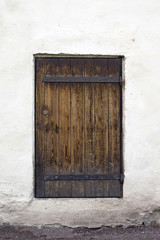 Ancient wooden door