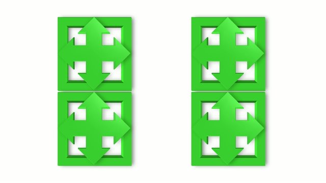 green arrows