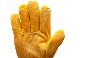 yellow work glove