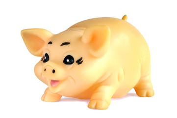 Pig figurine made of rubber