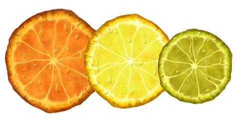  sinaasappel citroen limoen © art_of_line