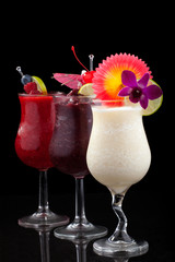 Banana, Blueberry and Raspberry Daiquiri - Most popular cocktail