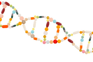 pills isolated on white background