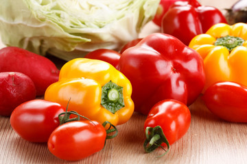 fresh vegetables on the table