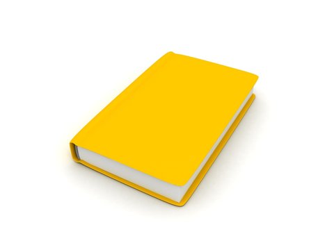 Yellow Book On White Surface