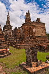 Ruin pagodas in sukhothai