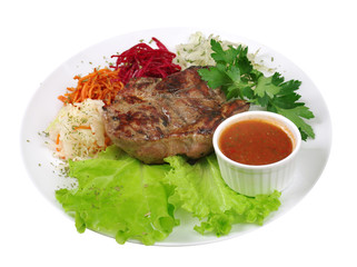 grilled t-bone steak