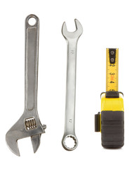 set of tools isolated on white