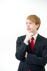 a portrait of young businessman