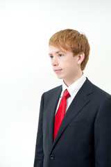 a portrait of young businessman