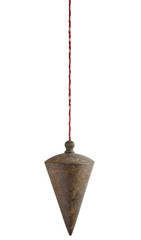 plumb bob on white background