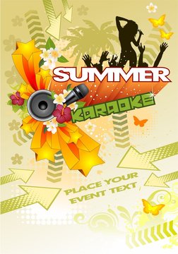 Summer karaoke beach vert