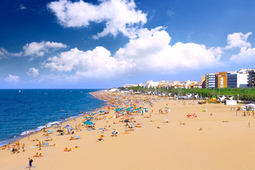 Beaches, coast in Spain .