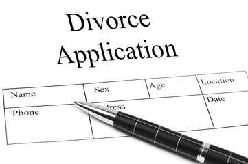Fototapeta premium Divorce Application