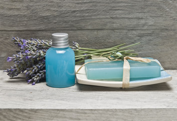 Lavender on the shelf.