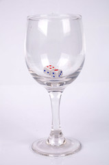 Dices and goblet