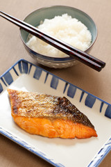 鮭と御飯