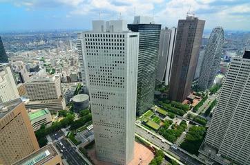 Foto op Plexiglas Office Buildings in Shinjuku © SeanPavonePhoto