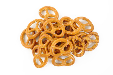 pretzel on white background