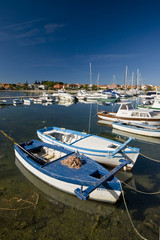 Obraz premium Berthed boats in Bibinje