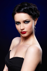 beautiful brunette woman