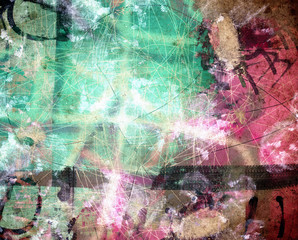 Grunge abstract collage, nice background for your projects