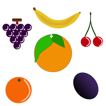 Lot de fruits divers