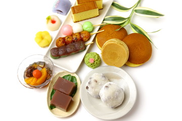 various Japanese confectionery