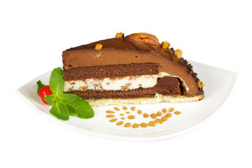cake truffle with black chocolate