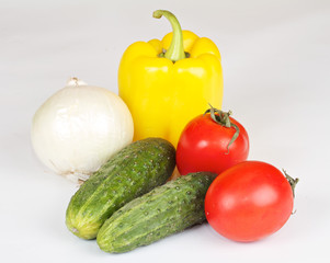 Fresh and juicy vegetables